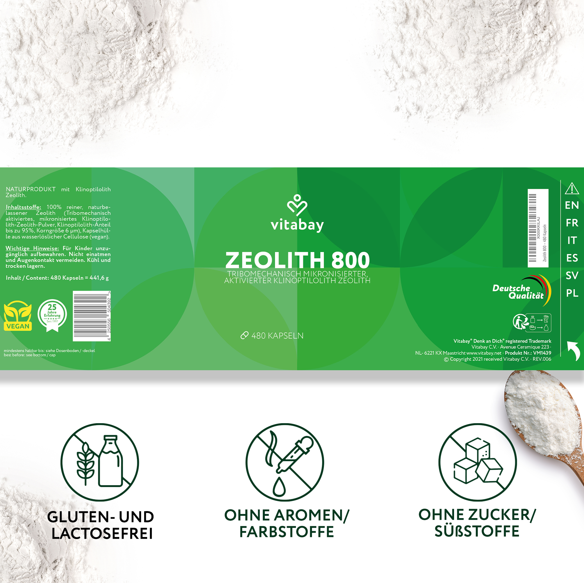 Zeolite 800 - Capsule vegane