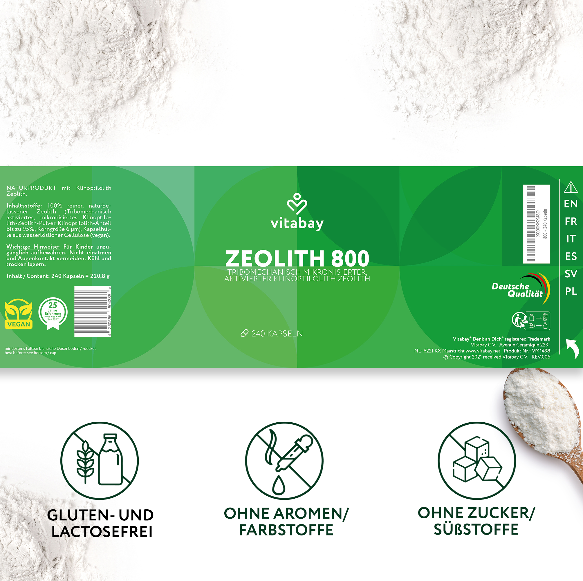 Zeolite 800 - Capsule vegane