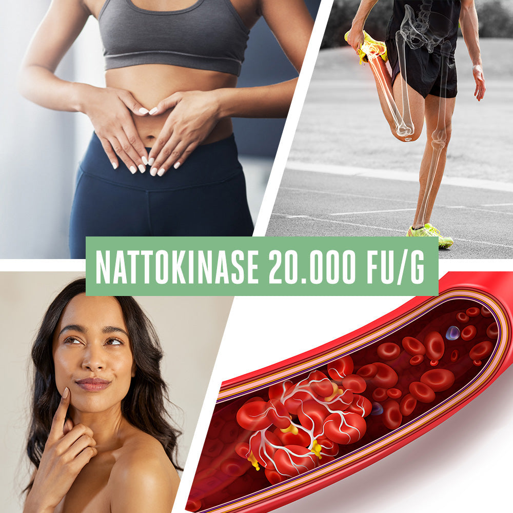 Nattokinase liposomiale 100 mg - 20.000 FU - 180 Softgel vegani