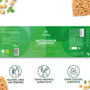 Nattokinase liposomiale 100 mg - 20.000 FU - 180 Softgel vegani