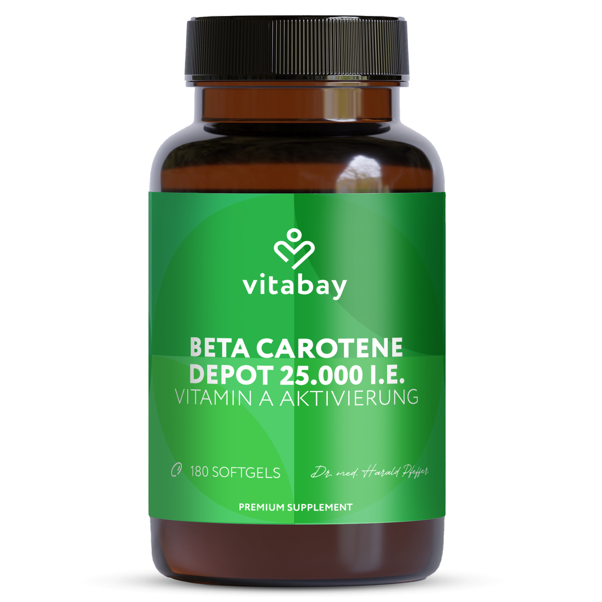 Deposito di beta carotene 25.000 UI - 180 capsule molli vegane