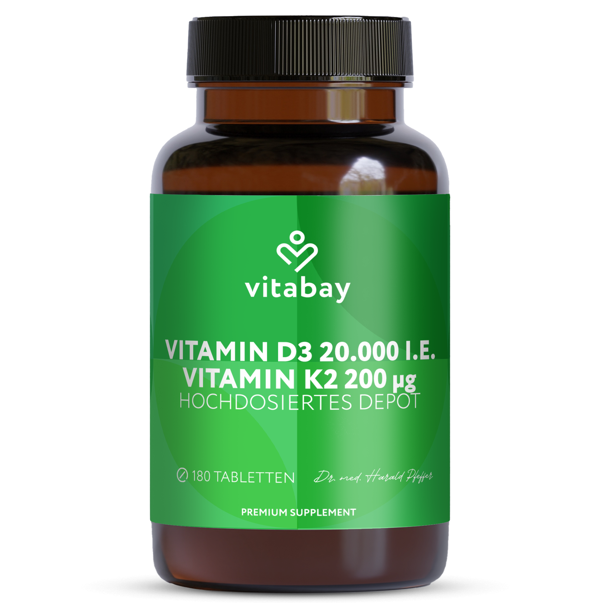 Vitamina D3 20.000 UI + K2 200 µg - 180 compresse vegane