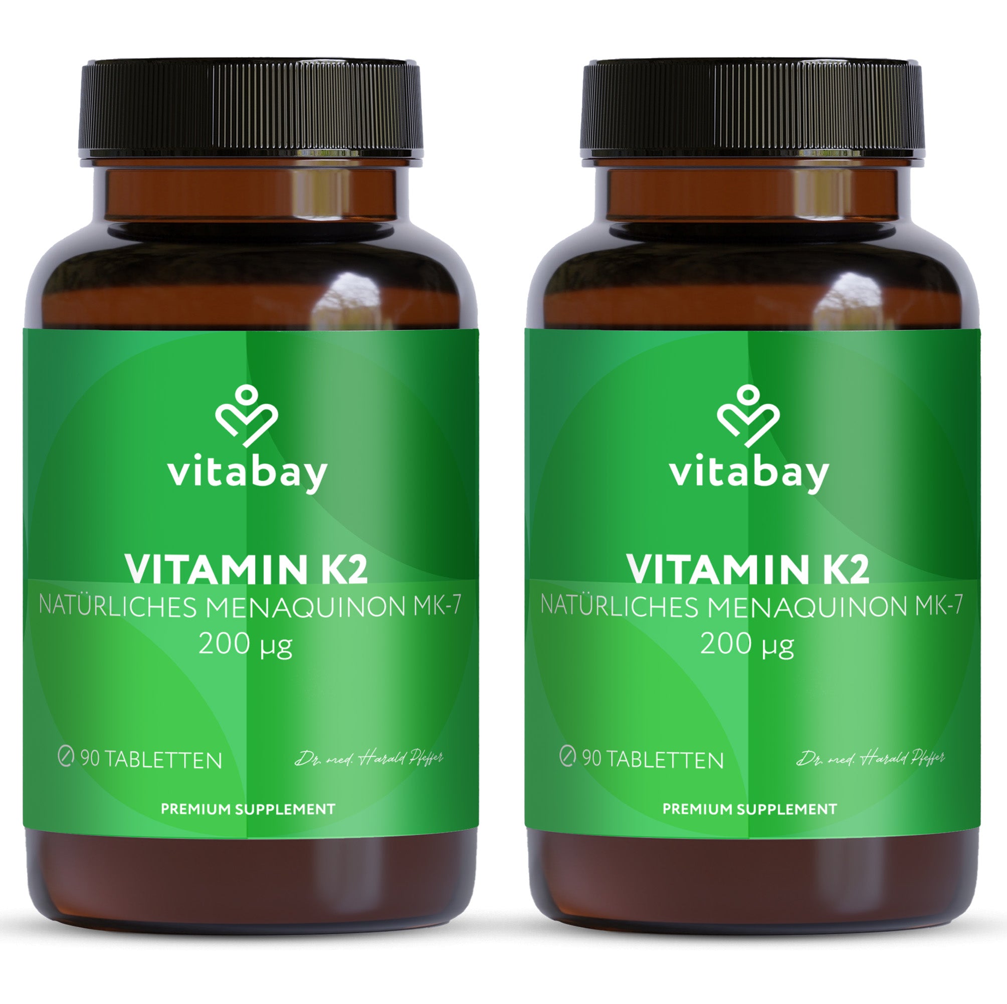 Vitamin K2 MK-7 200 µg - Vegane Tabletten