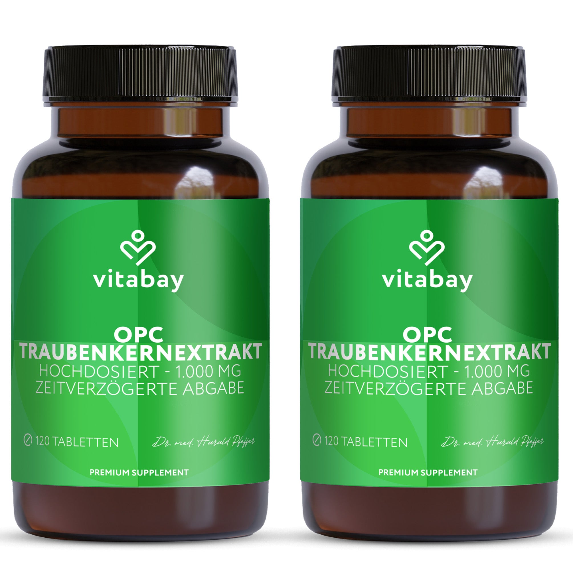 Estratto di semi d'uva OPC alto dosaggio - 1000 MG - 120 compresse vegane