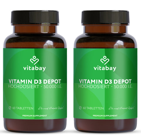 Vitamin D3 Depot 50.000 I.E. - vegane Tabletten