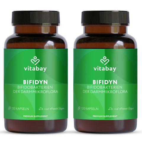 Bifidyn – bifidobatteri biotici – 42 miliardi di colture batteriche attive per capsula – capsule vegane