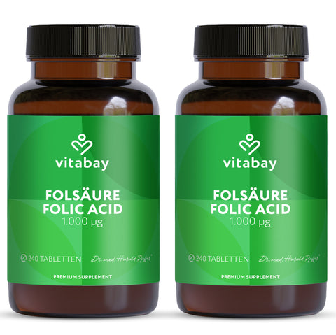 Acido Folico - Acido Folico - 1000 mcg - 240 compresse vegane