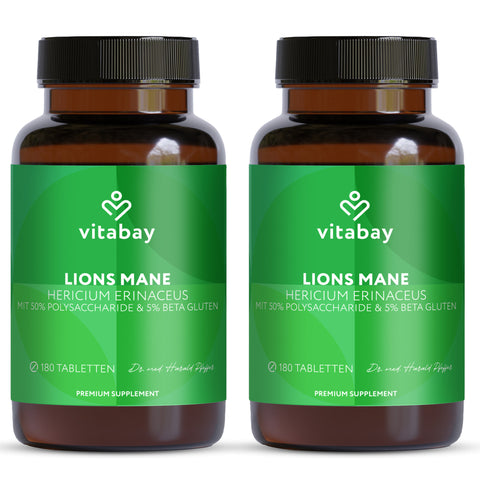Lions Mane 60.000 mg - 180 vegane Tabletten