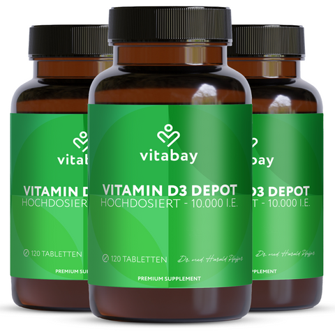 Vitamin D3 Depot 10.000 I.E. - Vegane Tabletten