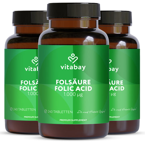 Acido Folico - Acido Folico - 1000 mcg - 240 compresse vegane