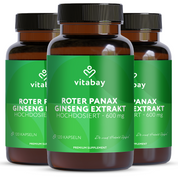 Estratto di Panax Ginseng Rosso 600 mg - 100 Capsule vegane
