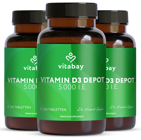 Vitamin D3 Depot 5.000 I.E. - Vegane Tabletten