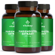 Mariendistel Extrakt 500mg vegan - 90 Kapseln