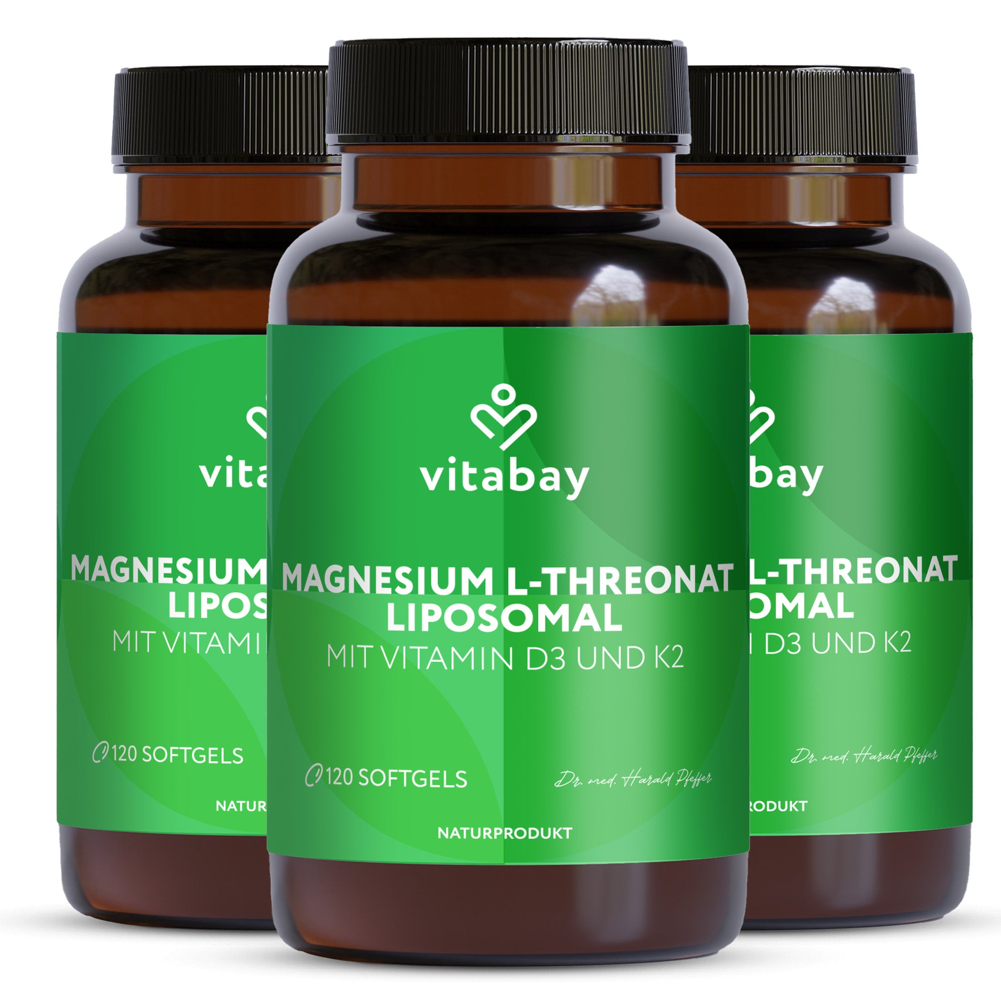 Liposomales Magnesium-L-Threonat 1000 mg - 120 vegane Softgels - NATURPRODUKT