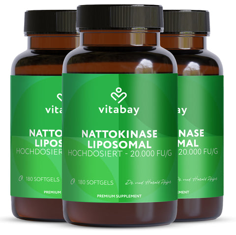 Nattokinase liposomiale 100 mg - 20.000 FU - 180 Softgel vegani