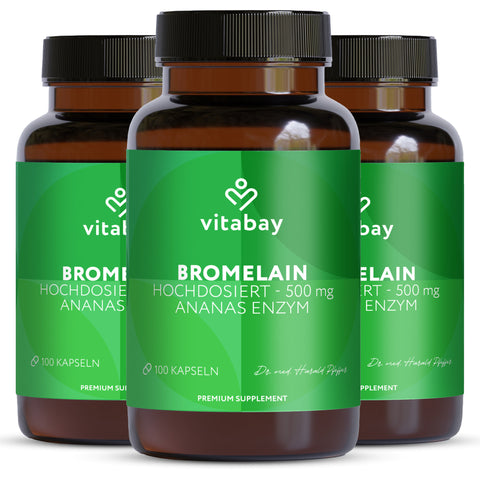 Bromelina - 500 mg - 100 capsule vegane a base di ananas 