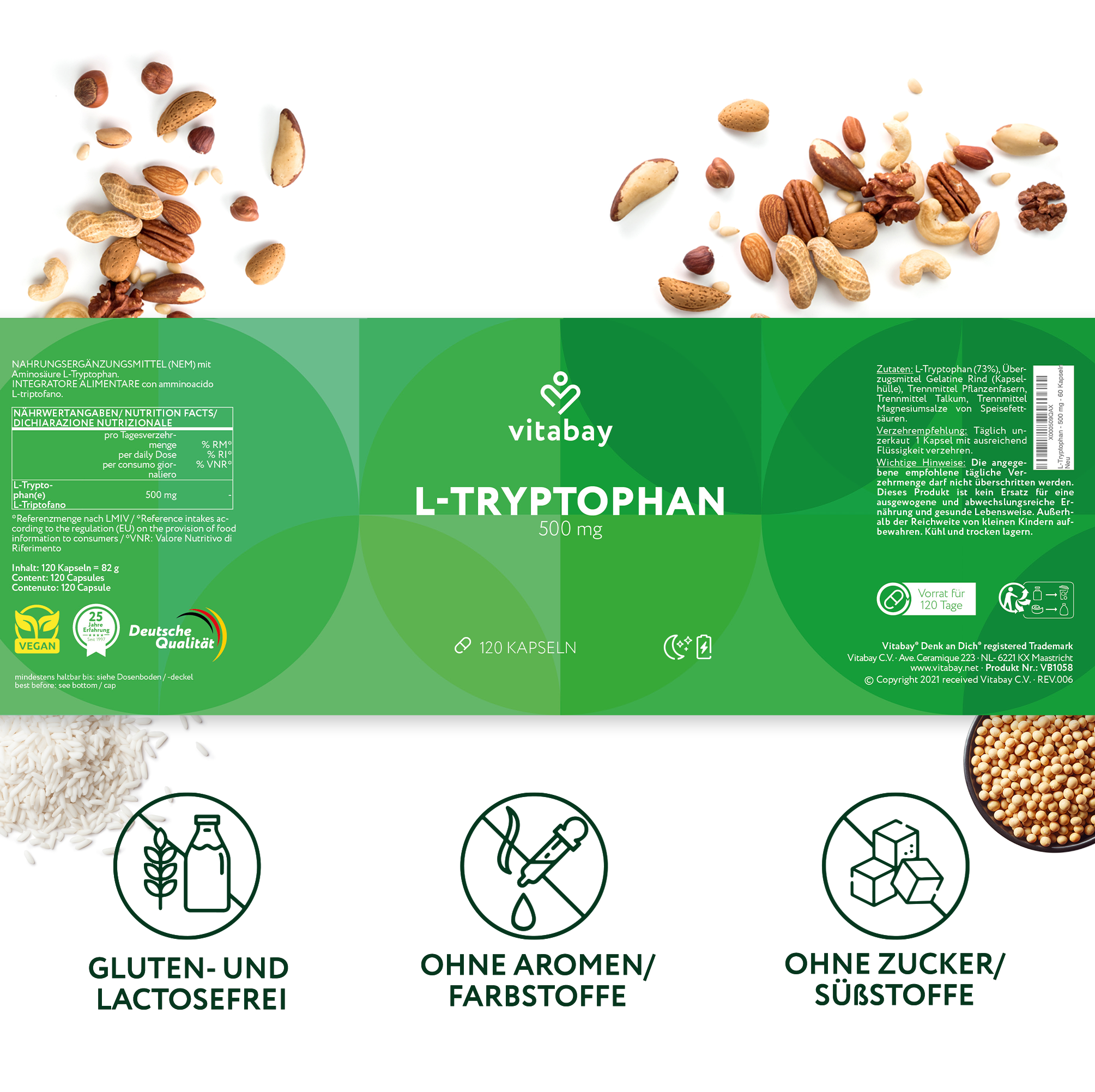 L-Triptofano 500 mg - capsule