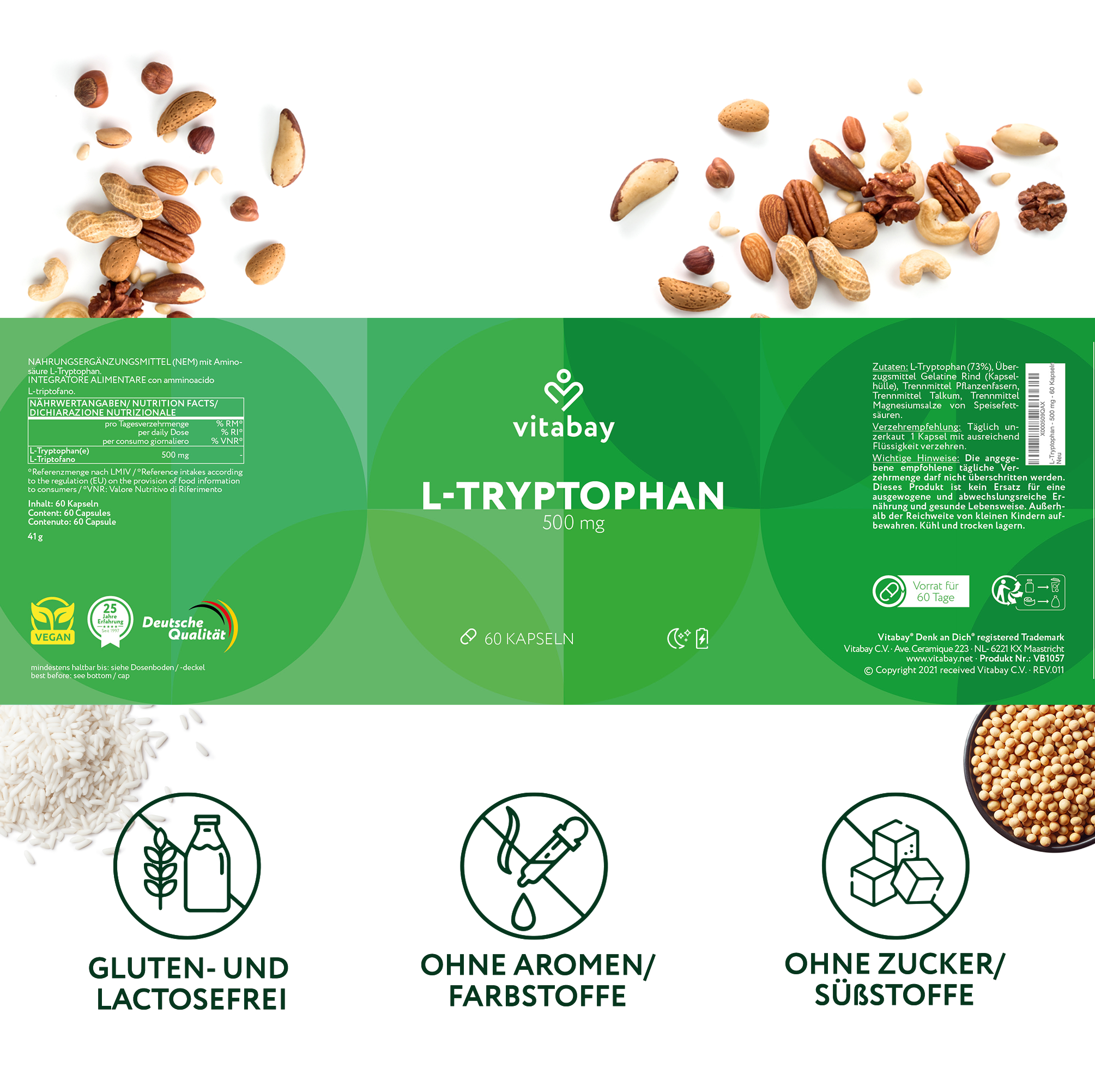 L-Triptofano 500 mg - capsule