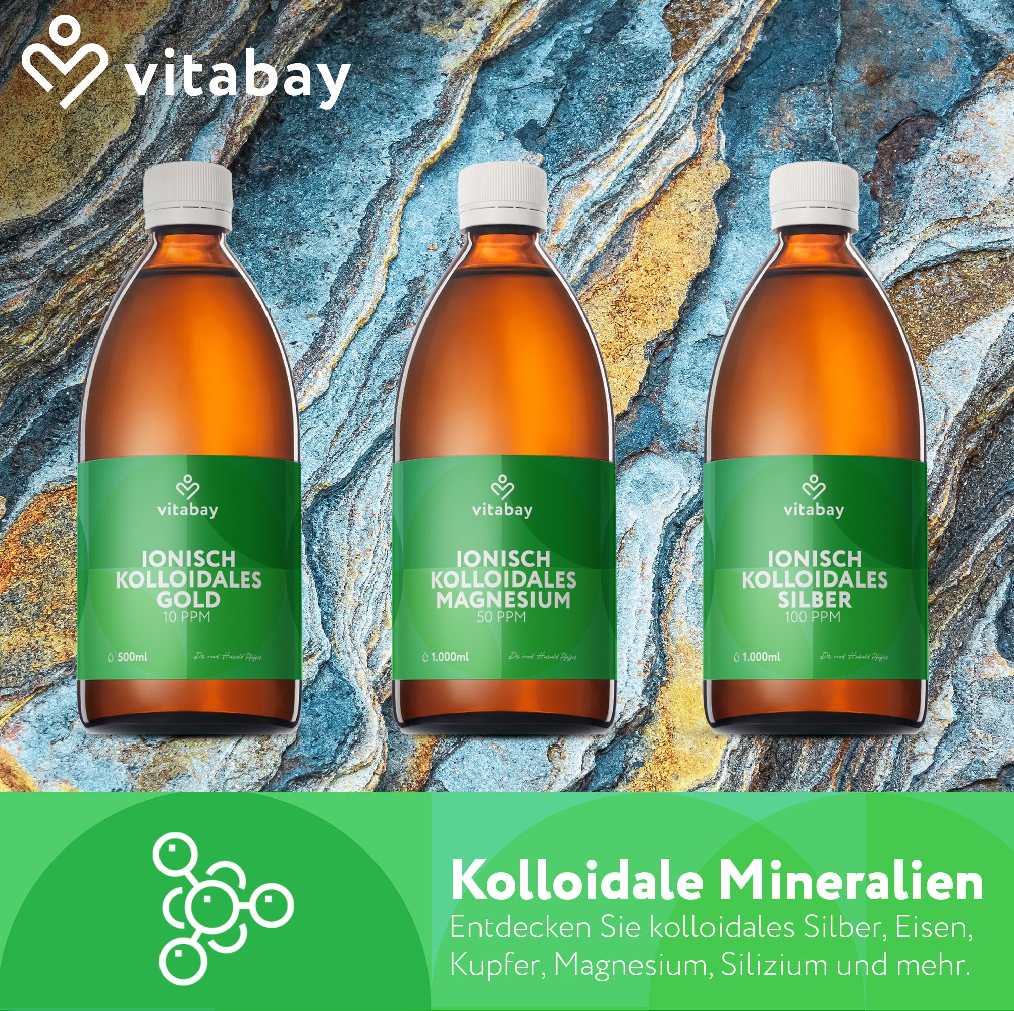 Oro colloidale 10 PPM - grado di purezza 99,99%