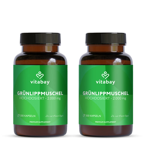 GRÜNLIPPMUSCHEL 2000 mg hochdosiert - 300 Kapseln
