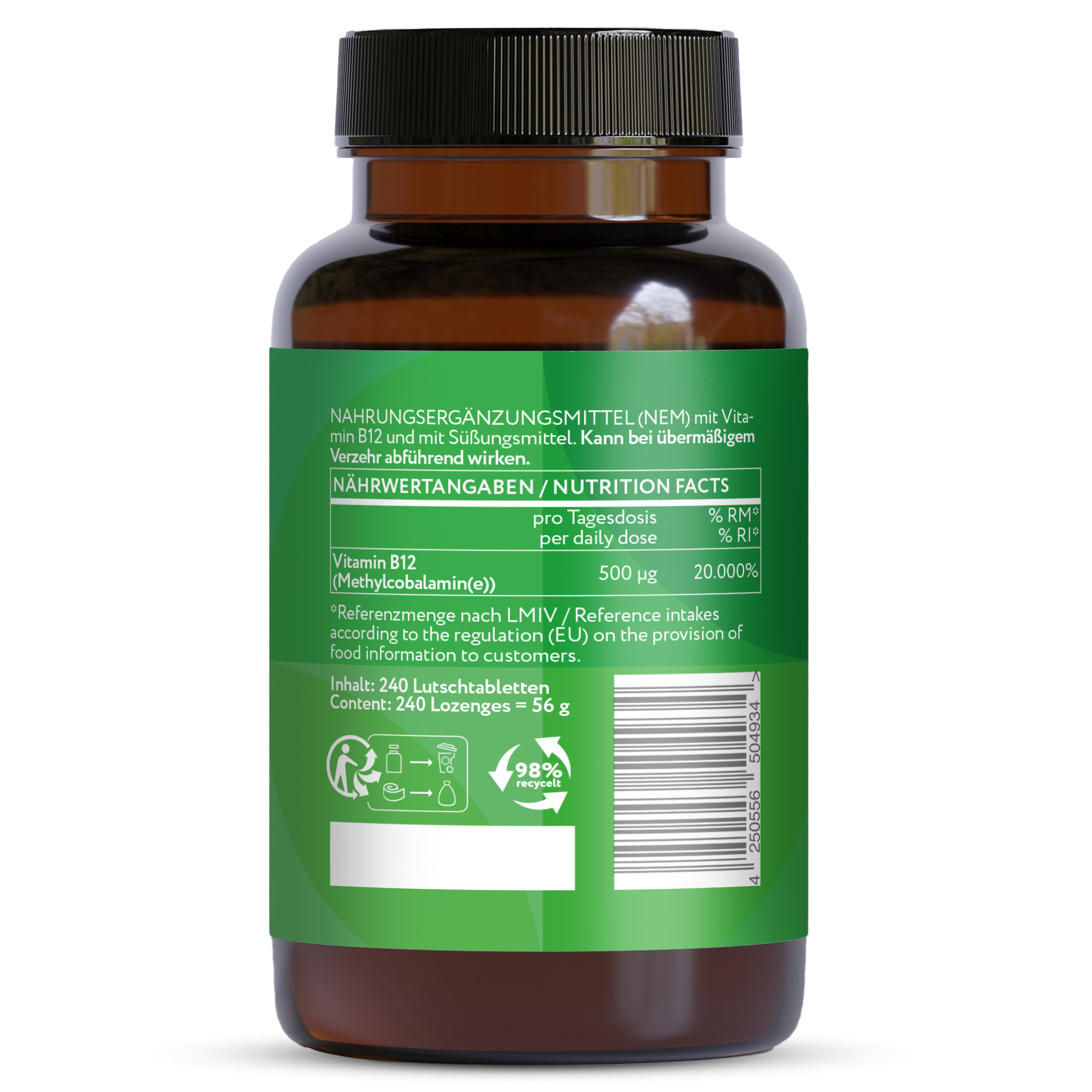 Vitamina B12 Depot 1000 mcg - Pastiglie vegane