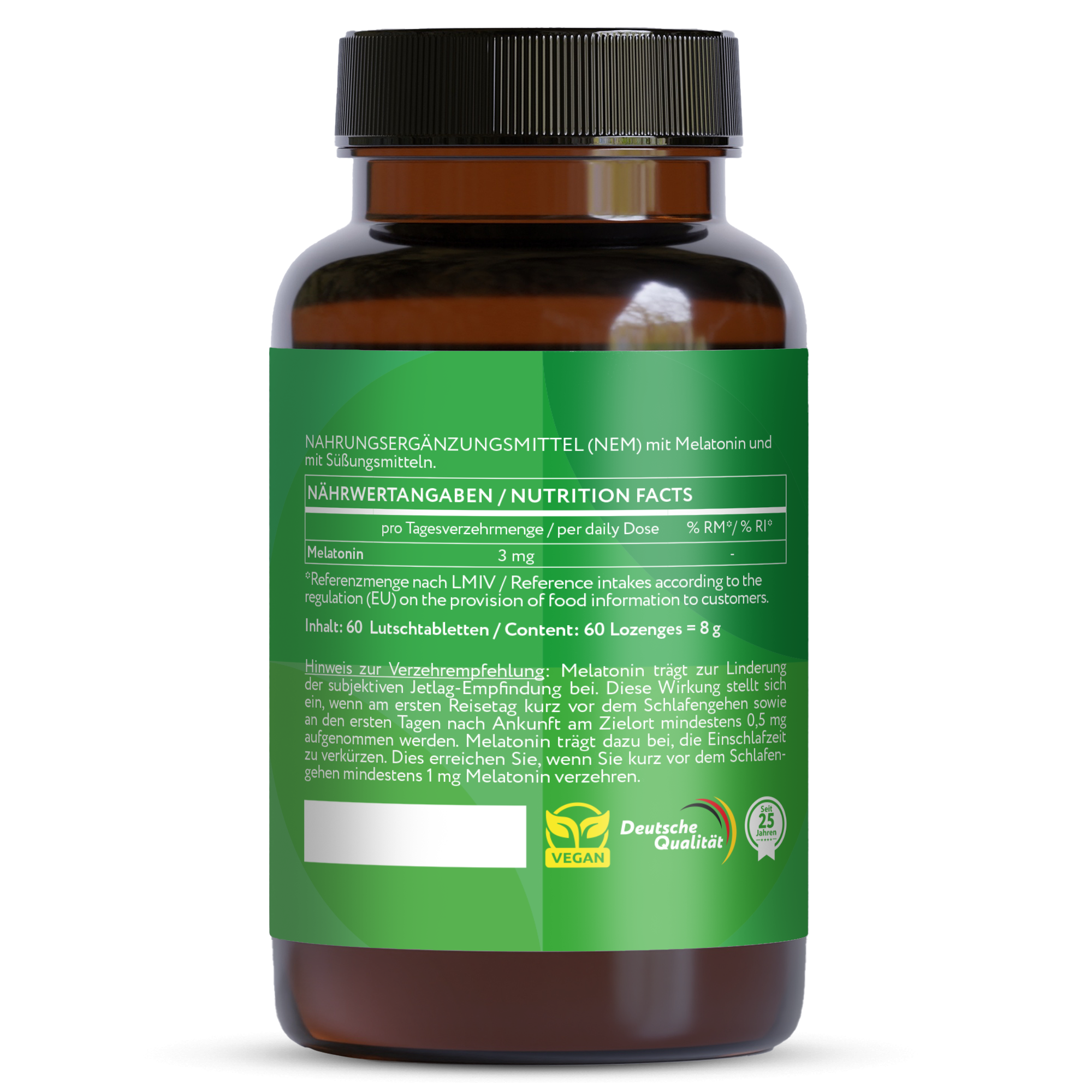 Melatonina 3 mg - Pastiglie vegane