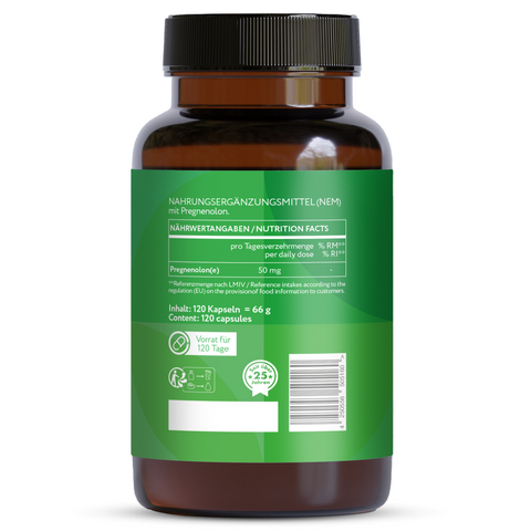 Pregnenolone 50 mg - capsule vegane