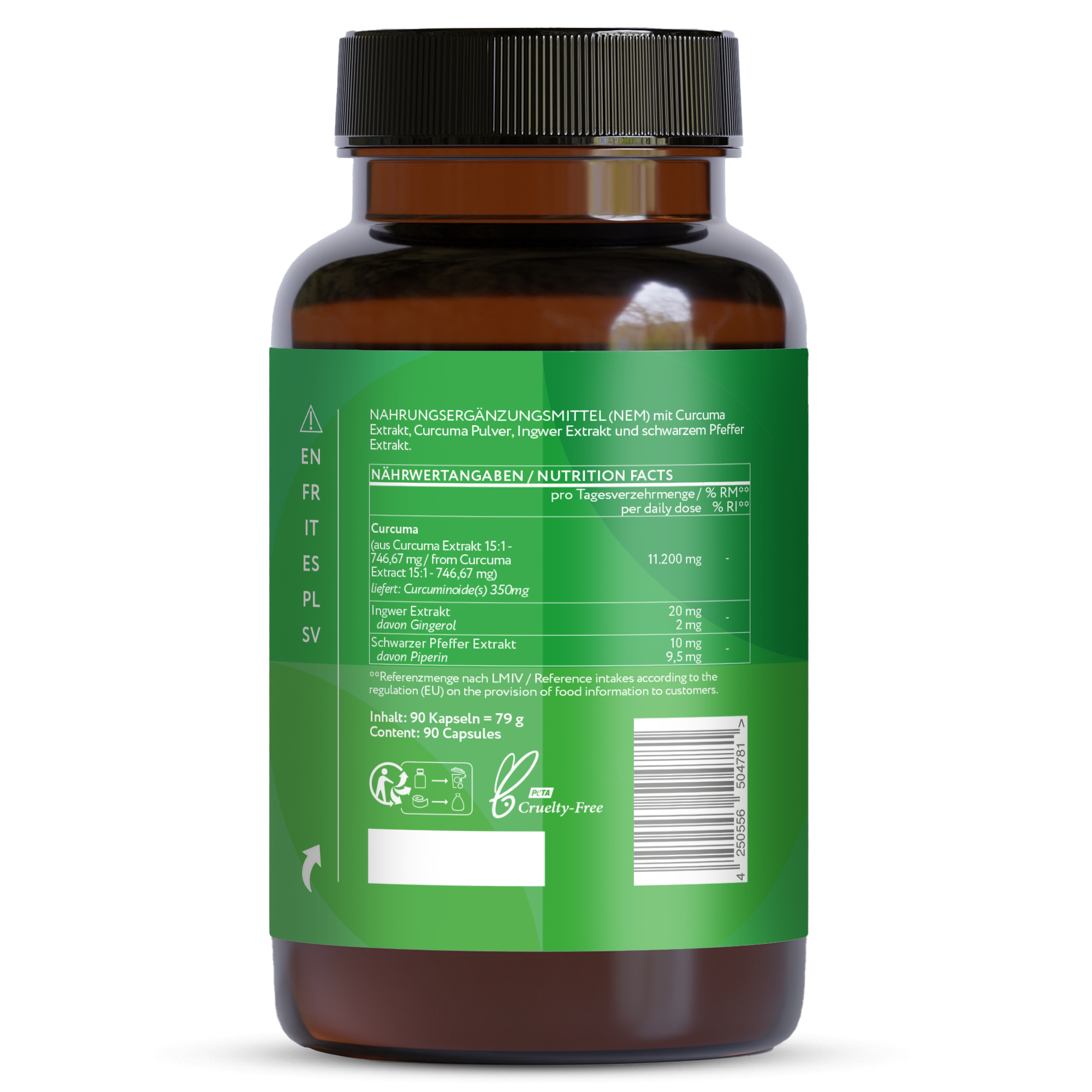 Estratto di curcuma - 90 capsule vegane