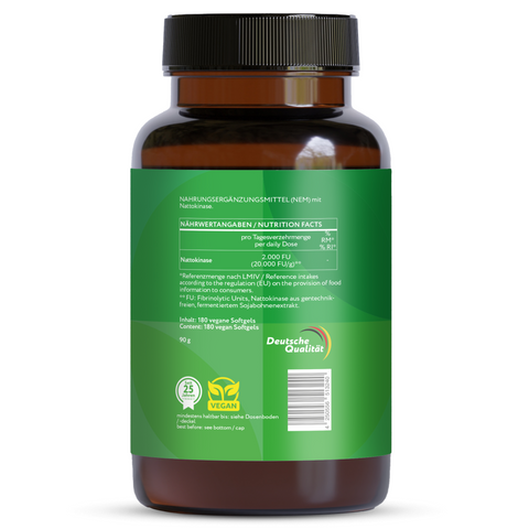 Nattokinase liposomiale 100 mg - 20.000 FU - 180 Softgel vegani
