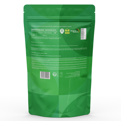 Taurin (6000mg) - 1000g veganes Pulver