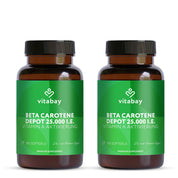 Deposito di beta carotene 25.000 UI - 180 capsule molli vegane