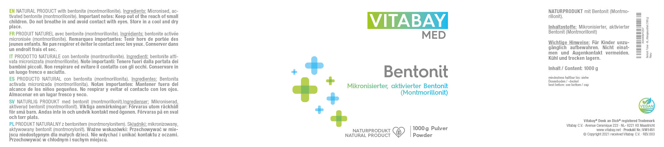 Bentonite - Polvere vegana