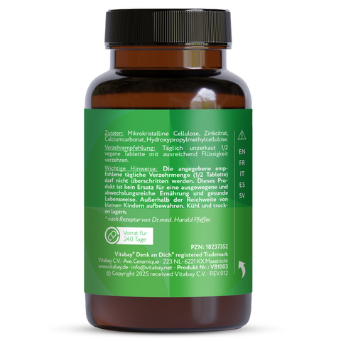 Zinco 25mg - Compresse vegane