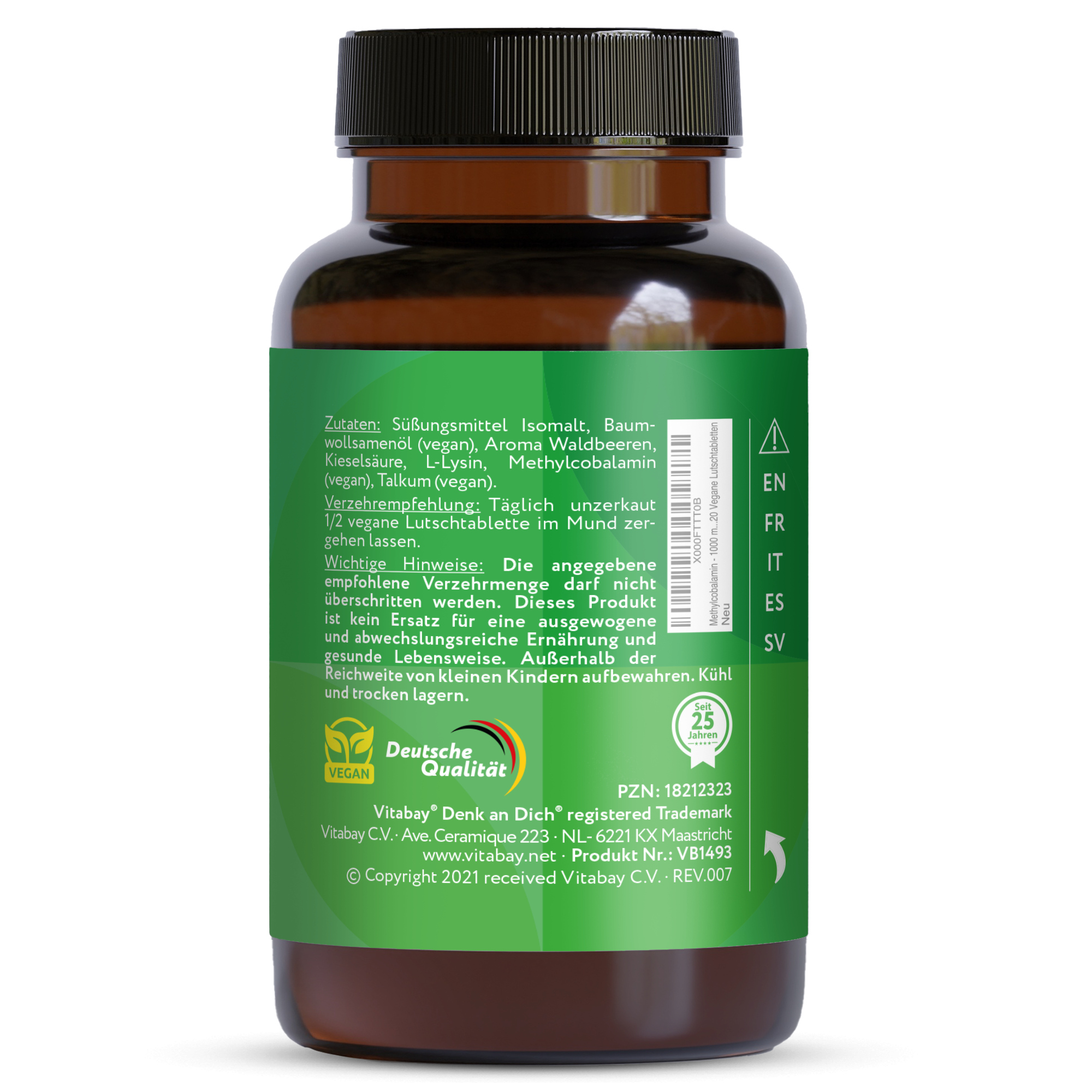 Vitamina B12 Depot 1000 mcg - Pastiglie vegane