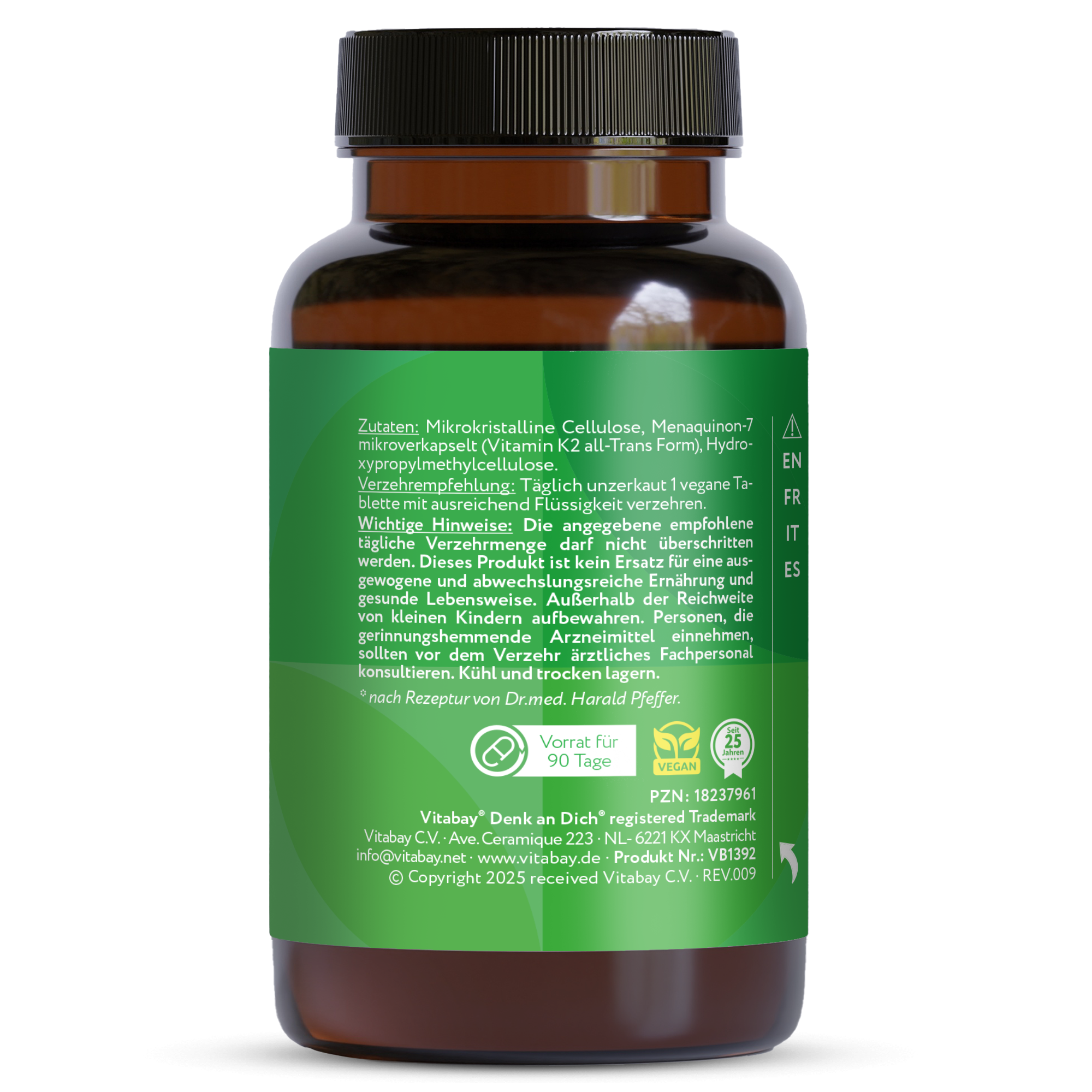 Vitamina K2 MK-7 200 µg - Compresse vegane