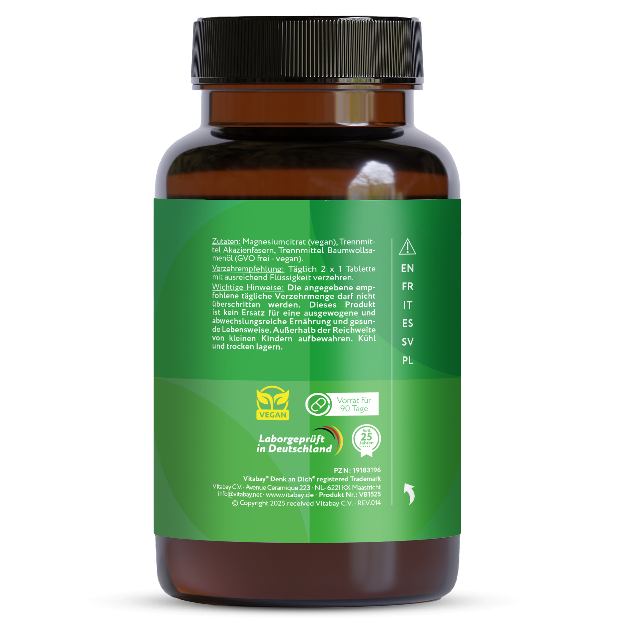 Citrato di Magnesio 200mg - 180 compresse vegane