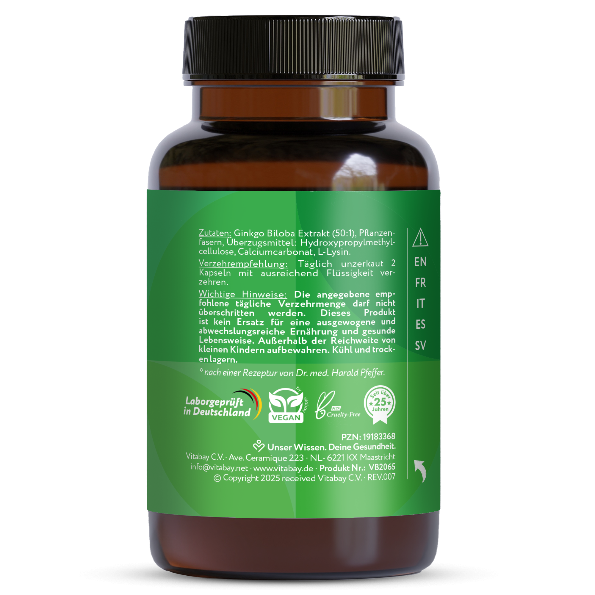 Ginkgo Biloba 6000 mg - 180 capsule vegane