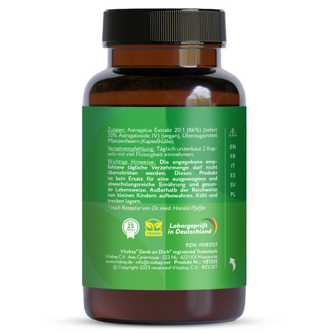 Astragalus Extrakt - 10.000 mg - 90 vegane Kapseln