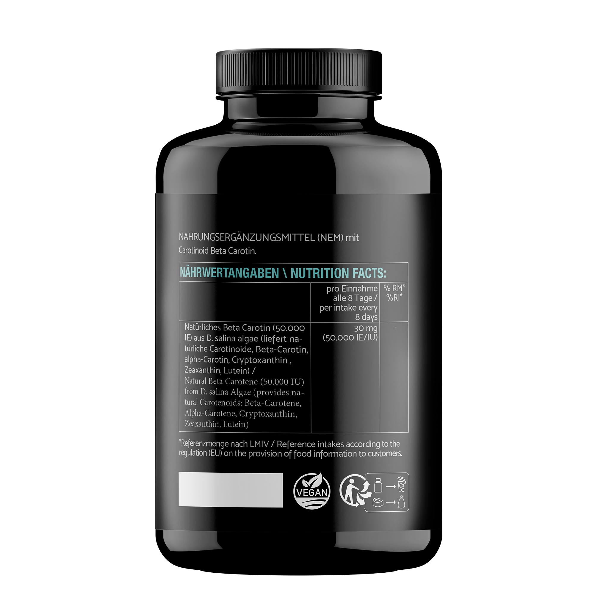 BETA TAN - Beta Carotene - 50000 UI - 180 capsule vegane