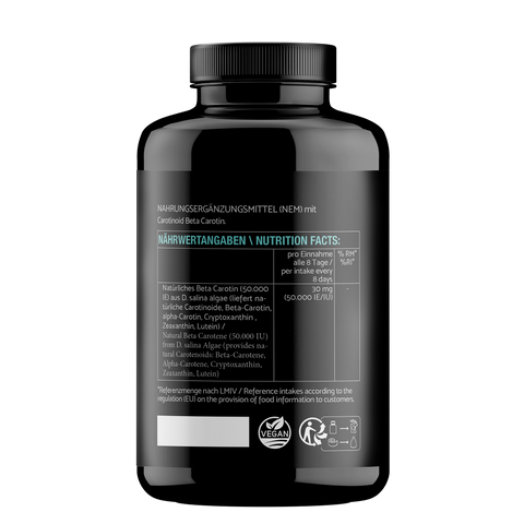 BETA TAN - Beta Carotene - 50000 UI - 180 capsule vegane